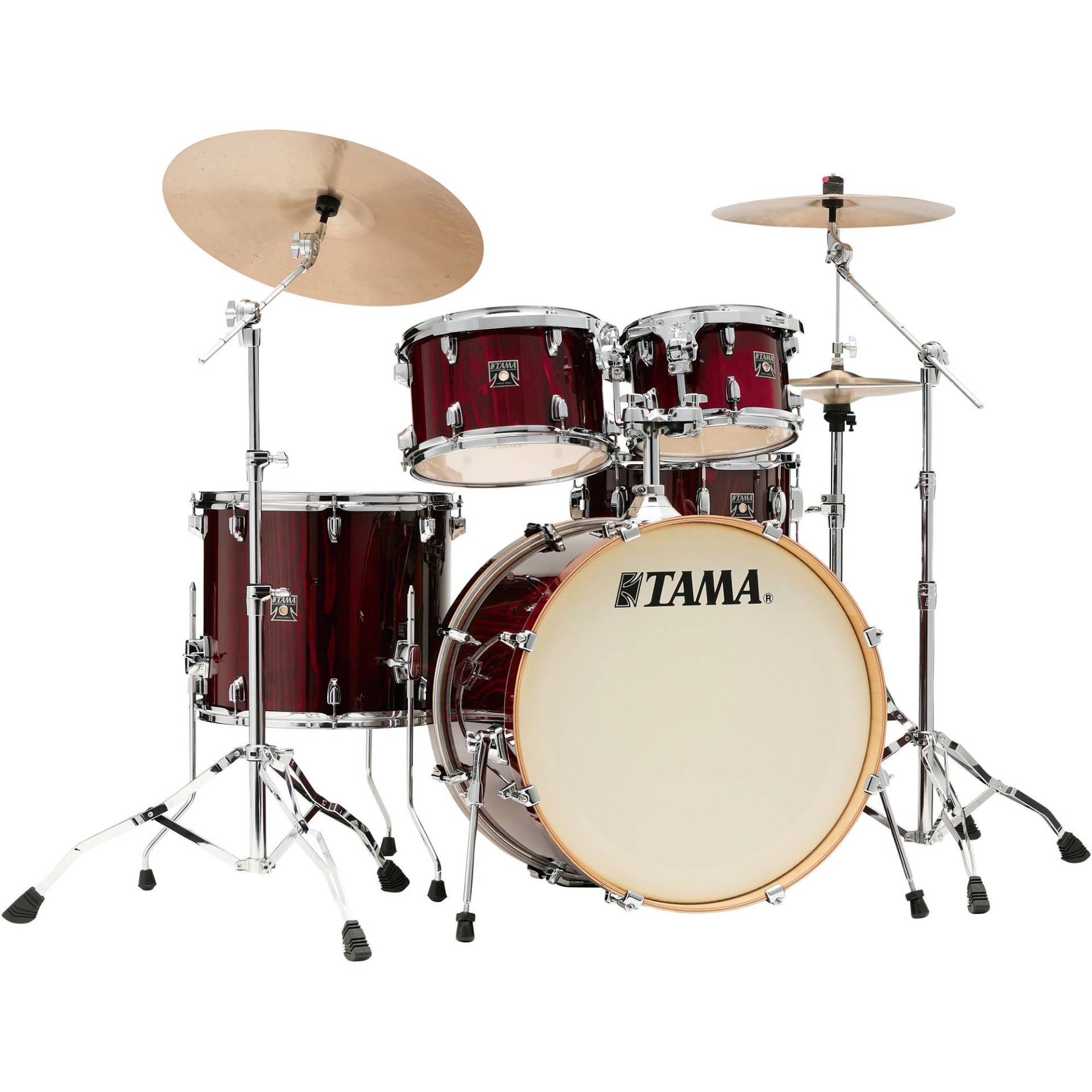 Tama CL52KRS Superstar Classic Gloss Garnet Lacebark Pine 5-piece shell set von Tama