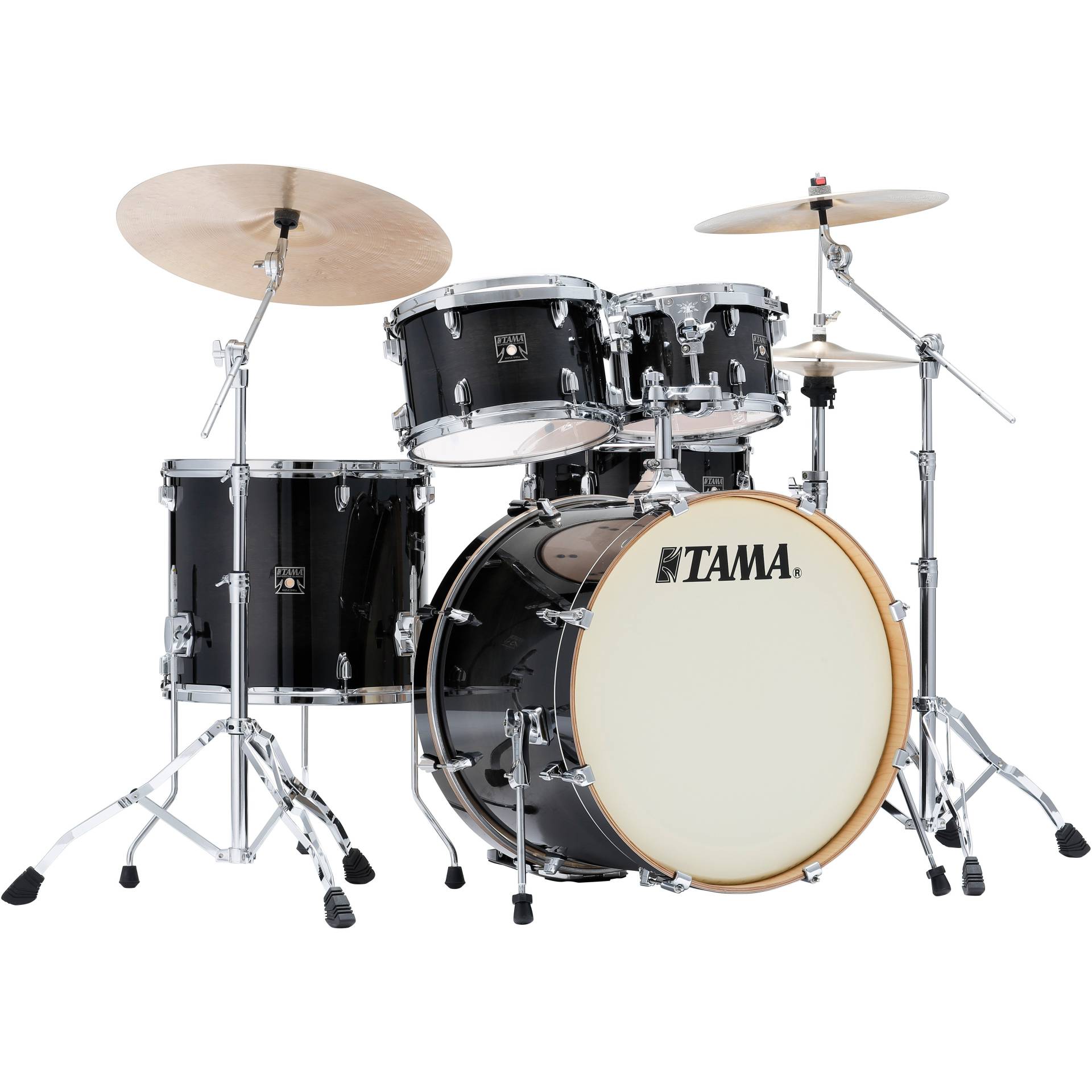 Tama CL52KRS-TPB Superstar Classic Transparent Black 5-Piece Shell Set von Tama