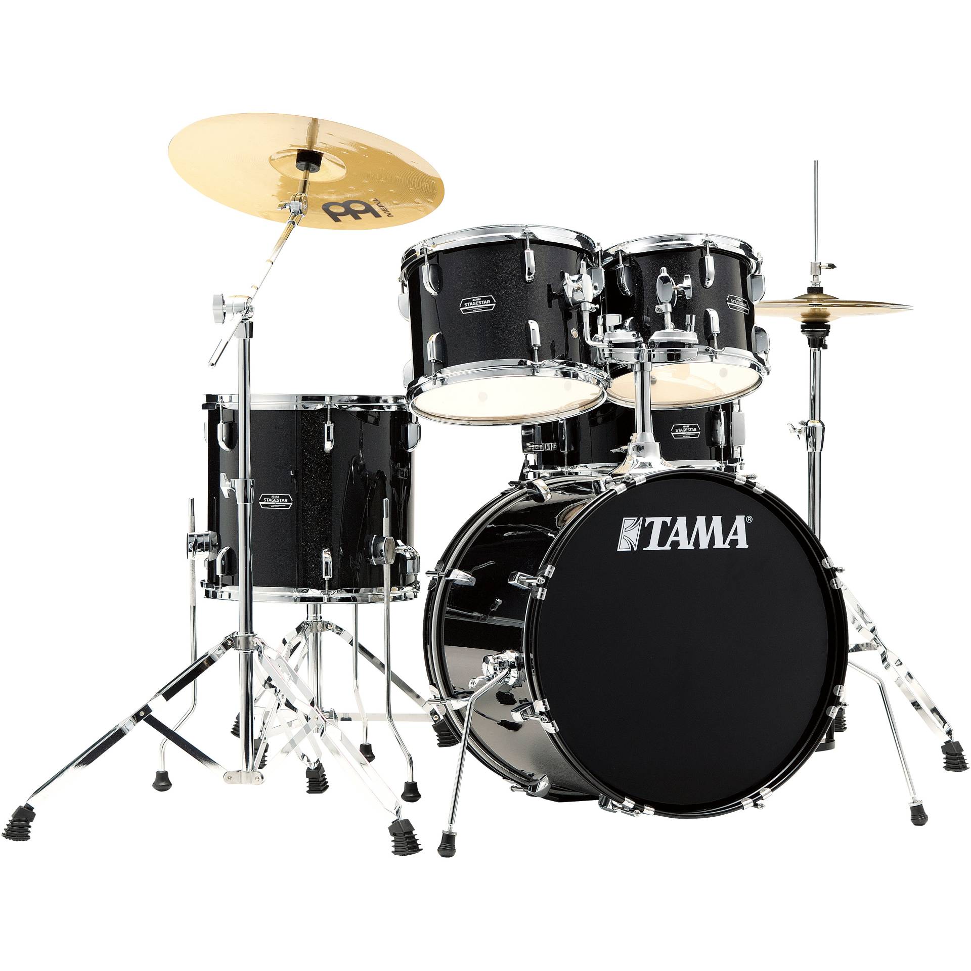 Tama ST50H5-BNS Black Night Sparkle Stagestar Starter Kit with Cymbals von Tama