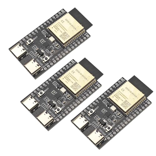 ESP32-C6-DevKitC-1-N4 Entwicklungsboard mit 512KB 4MB Flash, 2.4 GHz WLAN, WiFi 6 und Bluetooth 5.0. Core RISC-V Mikrochip Board mit Dual Type-C Anschlüssen (2 Stück) von Tanmote