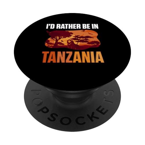 Tansania Flagge Tansanian PopSockets mit austauschbarem PopGrip von Tanzania Gifts for Kids Men and Women