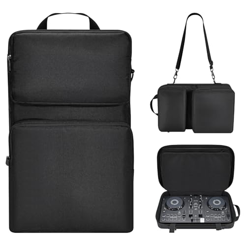 Taoricen Tragbare Tasche Kompatibel mit AlphaTheta DDJ-FLX2 Plattenspieler, Multifunktional Schutzhülle mit Schulterriemen, Pioneer DDJ Universal Aufbewahrungstasche von Taoricen