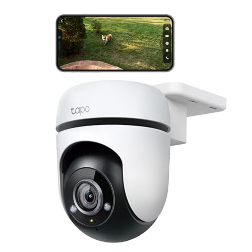 TP-Link Tapo C500 WLAN Überwachungskamera Außen, 360° Sichtbereich, 1080p Auflösung, Bewegungserkennung, Nachtsicht bis zu 30 m, Zwei-Wege-Audio, Kompatibel mit Alexa & Google von Tapo
