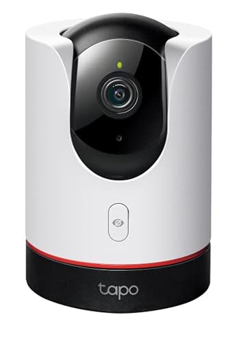 Tapo 2K 4MP QHD Indoor-Kamera, Schwenk-/Neige-Live-View-WLAN-Überwachungskamera, 360°-Panaroma-Abdeckung, KI-Erkennung, CCTV-Kamera, 2-Wege-Audio, Nachtsicht, Cloud- und SD-Kartenspeicher, von Tapo