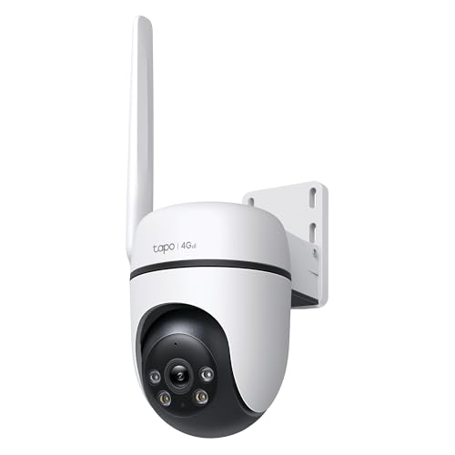 Tapo C501GW 360° Überwachungskamera mit SIM-Karte, kein WLAN erforderlich, Starlight farbige Nachtsicht, kostenlose AI-Erkennung, DC/PoE-Stromversorgung, 1080P, IP66, lokaler und Cloud-Speicher von Tapo