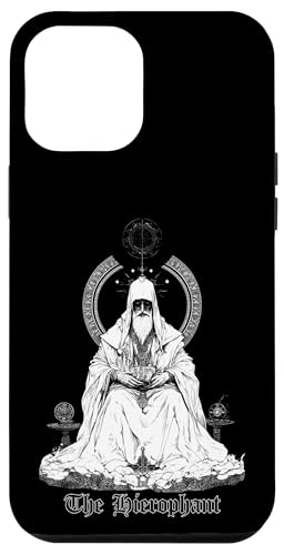 Hülle für iPhone 12 Pro Max The Hierophant Tarot Card - Dark Art Grunge Occult Style von Tarot Card Reading Goth Clothing