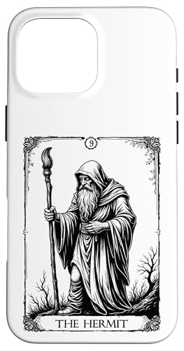 Hülle für iPhone 16 Pro Max The Hermit Tarot Card IX - Vintage Occult and Gothic Art von Tarot Card Reading Goth Clothing