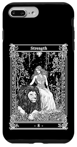 Hülle für iPhone 7 Plus/8 Plus Strength Tarot Card - For Divination and Tarot Enthusiasts von Tarot Card Reading Goth Clothing