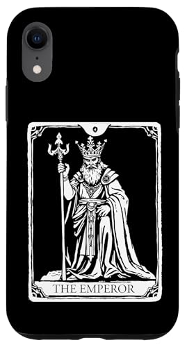 Hülle für iPhone XR Die Kaiser-Tarot-Karte Goth Emo Okkult Astrologisch von Tarot Card Reading Goth Clothing