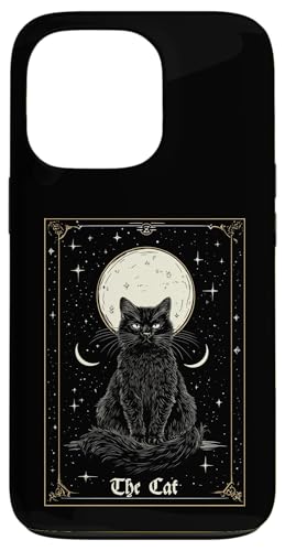 The Cat Tarot Card Moon Vintage Empress Black Cat Hülle für iPhone 13 Pro von Tarot Card Reading Goth Clothing