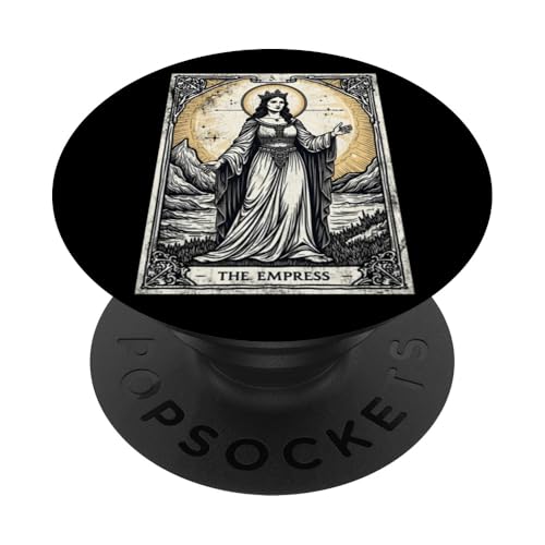 The Empress Tarot Card Goth Emo Occult Astrological PopSockets Klebender PopGrip von Tarot Card Reading Goth Clothing