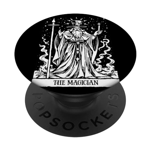 The Magician Tarot Card - Psychic Occult Metaphysical Art PopSockets Klebender PopGrip von Tarot Card Reading Goth Clothing