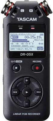Tascam DR-05X Diktierger�t Flash card Schwarz (DR-05X) von Tascam