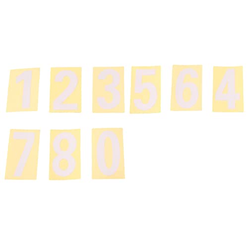 Tassety Briefkastennummern für draußen, 10 Sets 0–9, reflektierende Zahlenaufkleber mit Klebestreifen für einfache Trennung der Rückseite (5,1 cm) von Tassety