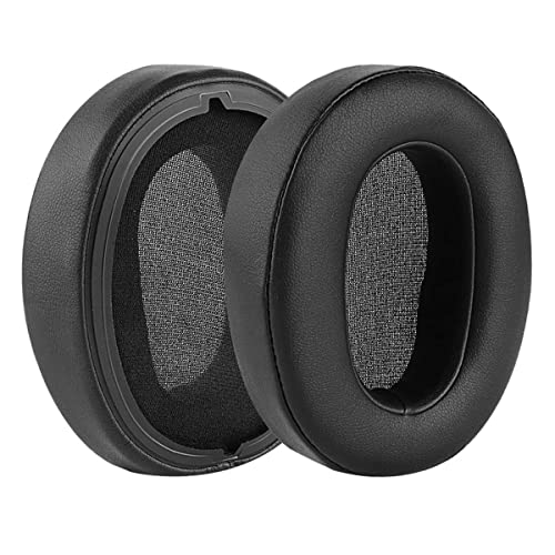 Tassety Ersatz-Ohrpolster für WH-XB900N Kopfhörer, Leder-Headset-Ohrpolster, Reparaturteile (schwarz) von Tassety