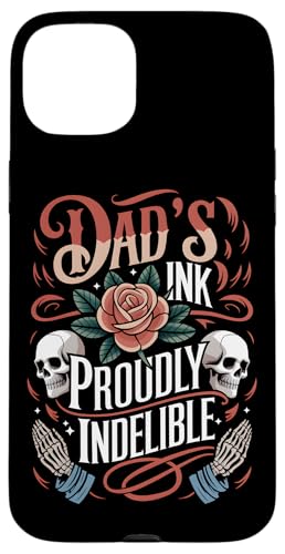 Inked Dad Tattoo-Maschine, Tintenkunst, Tätowierung Hülle für iPhone 15 Plus von Tattoo Art Designs for Tattoo Lover Dad Edition