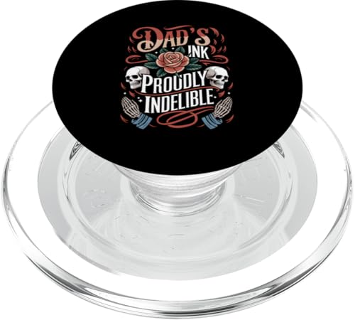 Inked Dad Tattoo-Maschine, Tintenkunst, Tätowierung PopSockets PopGrip für MagSafe von Tattoo Art Designs for Tattoo Lover Dad Edition