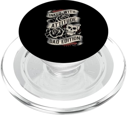 Tattoo Dad Inked Tattoo-Maschine Tintenstift Inked Art Ink PopSockets PopGrip für MagSafe von Tattoo Art Designs for Tattoo Lover Dad Edition