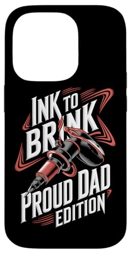 Tattoo Lover Dad Tattoo Ink Art Ink Tintenstift Papa Hülle für iPhone 14 Pro von Tattoo Artist Design For Inked Dad and Inked Mom