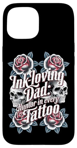 Inked Tattooist Inking Dad Edition Tattoo Maschine Hülle für iPhone 15 von Tattoo Designs for Inked Dad Edition