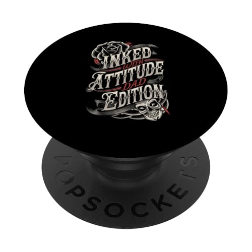 Tätowierer Tintenstift Tinte Papa Tätowierung Tinte Kunst PopSockets Klebender PopGrip von Tattoo Designs for Inked Dad Edition