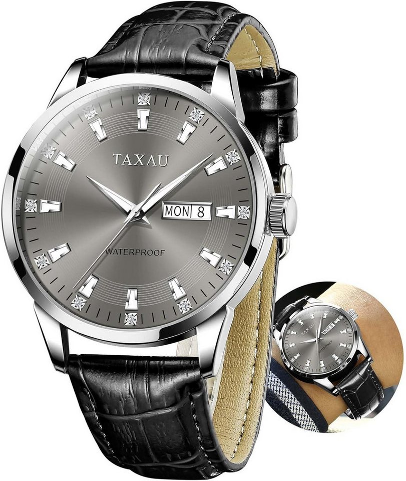 Taxau Quarzwerk Watch, mit 41mm Spiegeldurchmesser, 10mm Gehäusedicke, 20mm Armbandbreite von Taxau