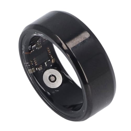 Smart Health Ring, Smart Ring Health Fitness Tracker -Gesundheitsring Wiederaufladbarer Schrittzähler Stilvoller Fitness-Tracker für Ganztägiges Tragen Keramik IP68 Wasserdicht (7) von Tbest