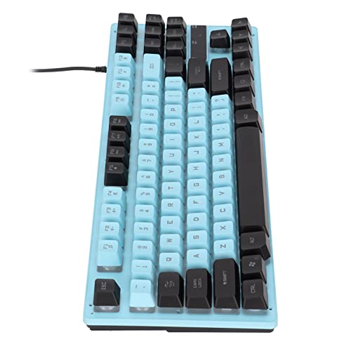 Tastatur GamingPC-TastaturDesktop-Laptop-Tastatur87 Tasten Hanical-Tastatur, Hanical-Tastatur Setive und Leichte Tragbare Zweifarbige Stitng-PC-Tastatur für Desktop-Laptolack e von Tbest