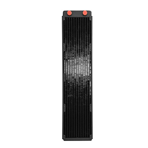 Tbest Copper Radiator pc 120mm,480 mm Radiator,Aluminium-Wärmetauscher-Kühler,Kupfer-Kühler-Kühlkörper Computer-Wasserkühlungs-Flüssits-Wärmetauscher (480 mm) von Tbest