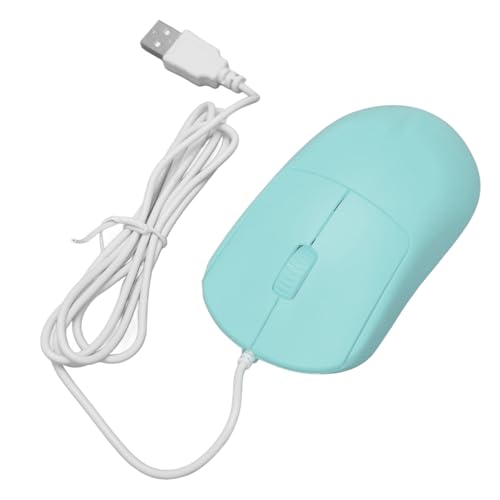 Tbest Maus IcalWired MouseUSB Mouseical Mouse Gamiuter Mouse Wiruter Mouse,Wired Mouse Ical 1200I USB Port Omiesign Plug and Play Niedlichere Maus für Laptop-Desktop-PC e (BLUE) von Tbest