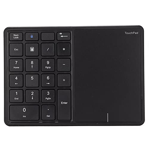 Toucad Design Digitale Tastatur, kabelgebunden, 22 Tasten, 2,4 G, Dual-Modus, Kontion, Typ C, Schnittstelle für Laptop, KeypadG (schwarz) von Tbest