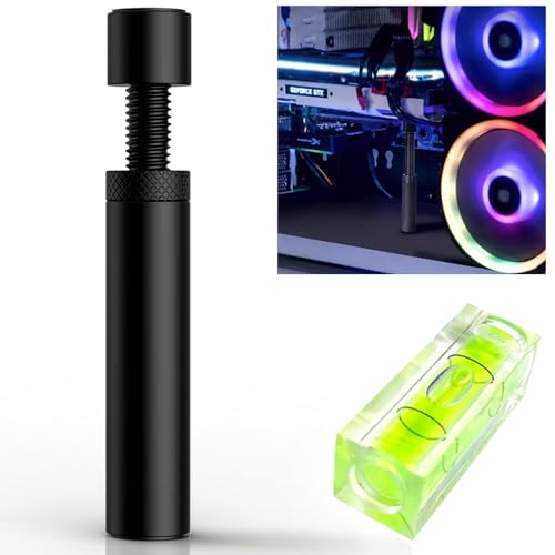 Tcnzdy 2 Pcs Grafikkarten Halterung Set, Gpu Holder, Höhenverstellbare Gpu Stütze Schwarz Grafikkarten Halterung Grafikkarten Stütze Gpu Halterung Stabile Stütze Inklusive Mutternsicherun von Tcnzdy