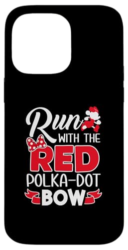 Hülle für iPhone 14 Pro Max Run with the Red Polka-Dot Bow - Cute Running Lover Gift von Tcool