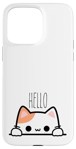 Hülle für iPhone 15 Pro Max Rae inspirierte Dunn niedliche entzückende lustige Haustier-Hallo Cartoon-Katze von TeaTime Design Studio