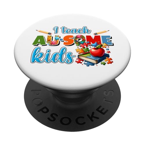 Ich unterrichte Ausome Kids das Lehrerleben PopSockets Klebender PopGrip von Teacher Class Student Elementary School