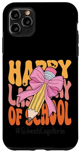 Schul-Cafeteria Alles Gute zum letzten Schultag Coquette Bow Hülle für iPhone 11 Pro Max Schul-Cafeteria Alles Gute zum letzten Schultag Coquette Bow Hülle für iPhone 11 Pro Max von Teacher Pencil Design Apparel Co.