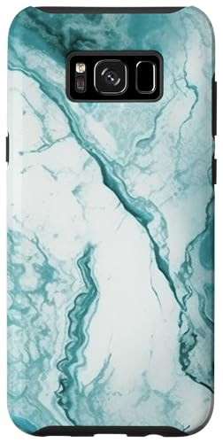 Hülle für Galaxy S8+ Türkis Blau Aquarell, Abstrakte Türkisfarbene Kunst von Teal & Türkise Design Boho-Blau Für Frau & Mann