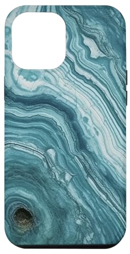 Hülle für iPhone 12 Pro Max Türkis Blau Aquarell, Abstrakte Türkisfarbene Kunst von Teal & Türkise Design Boho-Blau Für Frau & Mann