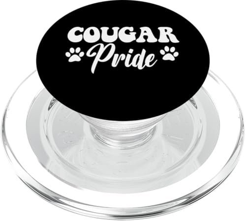 Cougar Pride High School Cougars Sportmannschaft Cougars PopSockets PopGrip für MagSafe von Team Spirit School Mascot Co.