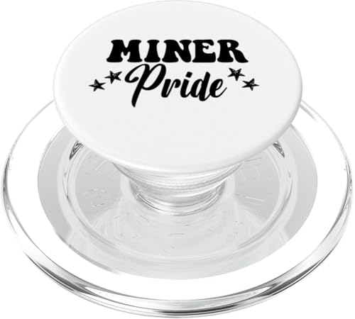 Miner Pride High School Miners Sportmannschaft Bergleute PopSockets PopGrip für MagSafe von Team Spirit School Mascot Co.