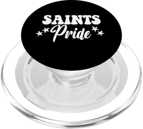 Saints Pride High School Saints Sportteam Saints PopSockets PopGrip für MagSafe von Team Spirit School Mascot Co.