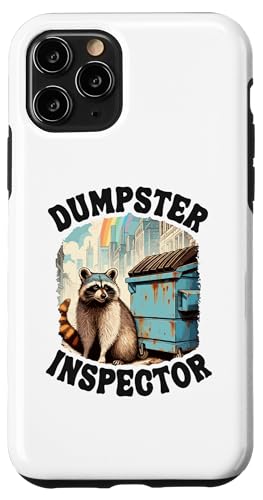 Hülle für iPhone 11 Pro Dumpster Inspector Waschbär von Team Trash & Raccoon Designs