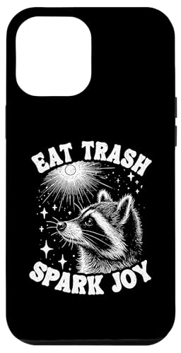 Hülle für iPhone 14 Pro Max Eat Trash Spark Joy Waschbär von Team Trash & Raccoon Designs