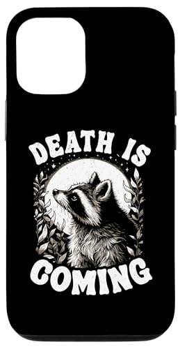 Hülle für iPhone 15 Death Is Coming Waschbär Goth Emo Racoon von Team Trash & Raccoon Designs