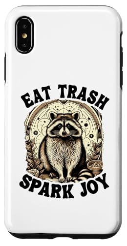 Hülle für iPhone XS Max Eat Trash Spark Joy Waschbär von Team Trash & Raccoon Designs