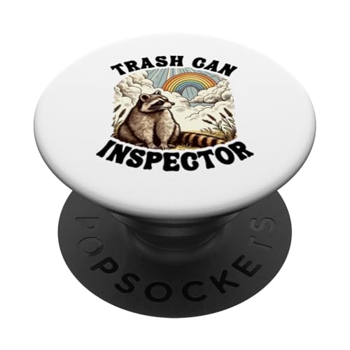 Mülleimer Inspector Racoon Raccoon PopSockets mit austauschbarem PopGrip von Team Trash & Raccoon Designs