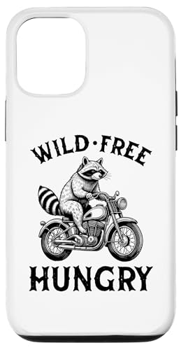 Hülle für iPhone 13 Pro Wild Free Hungry Racoon Motorradfahrer Biker Waschbär von Team Trash & Raccoon Motorcycle Designs