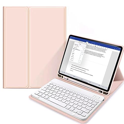 Tech-Protect SC Pen Keyboard - Magnetische Hülle mit Tastatur, Cover mit Standfunktion, Auto Sleep/Wake Up Schutzhülle | Kompatibel mit iPad 10.9 2022 | Rosa von TECH PROTECT