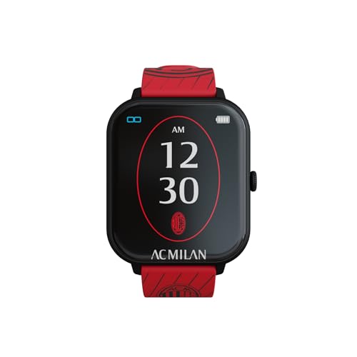 TECHMADE Ac MIlan Smartwatch, digitale Armbanduhr mit Tasche, rechteckig, Full Touch, Anrufe, Benachrichtigungen, SOS-Funktion, Sport, kompatibel mit iOS und Android (Milan 1) von Techmade