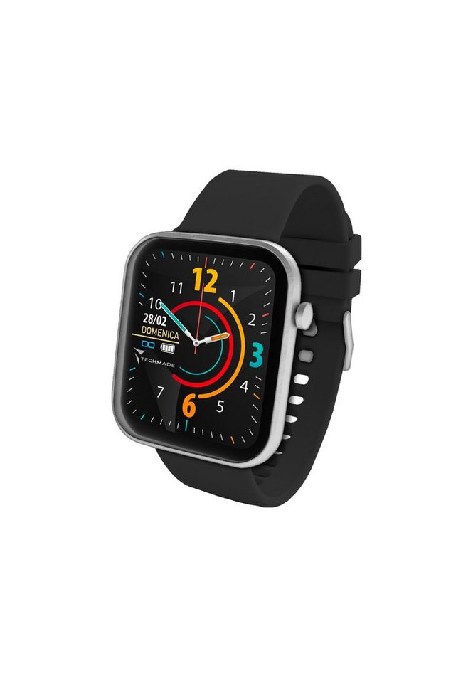 Techmade Smart Watch Hava Black Smartwatch (TechS) Set von Techmade